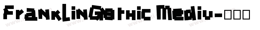 FranklinGothic Mediu字体转换